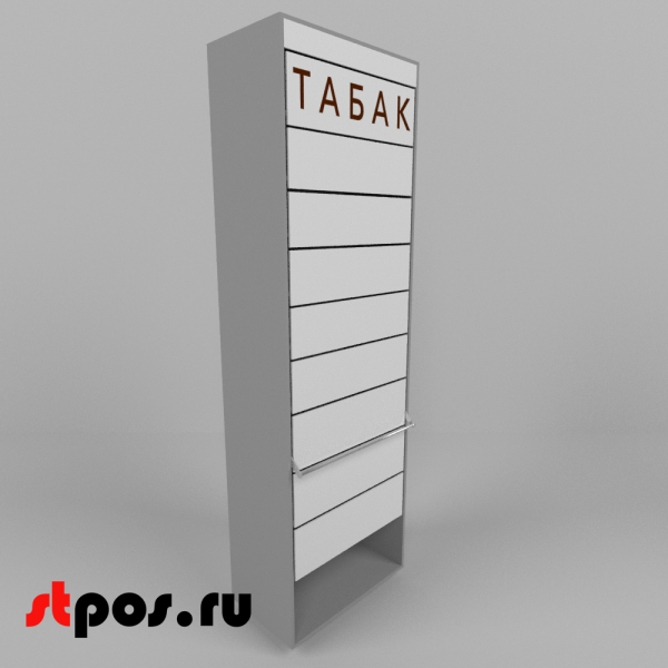 01_Диспенсер сигаретный ЛДСП, 9 полок по 10 видов, 731х420(320)х2200