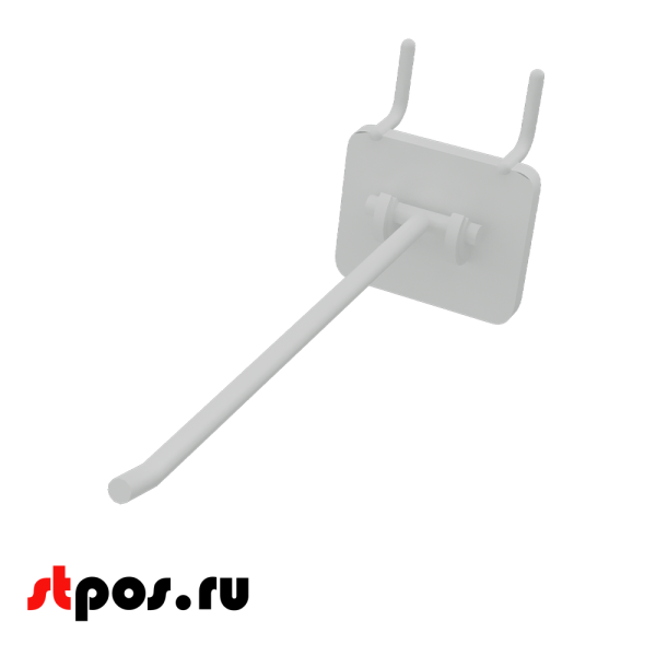 00_Крючки для крепления в перфорацию 4-6 мм HOOK - MP5 (одинарный), 150 мм, Белый