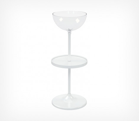 01_Дисплей UNIBOWL-17-RX, 17 л, пластиковая полка, Белый