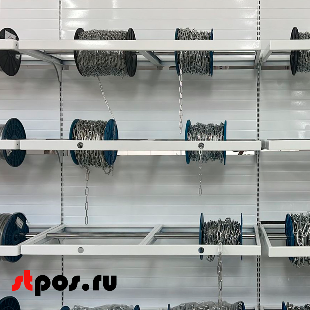 00_Кронштейн-держатель для БУХТ, КАТУШЕК и БОБИН 450х1000мм (унив.для 25/50 серии),Глянец,RAL9016 Белый 00_Кронштейн-держатель для БУХТ, КАТУШЕК и БОБИН 450х1000мм (унив.для 25/50 серии),Глянец,RAL9016 Белый