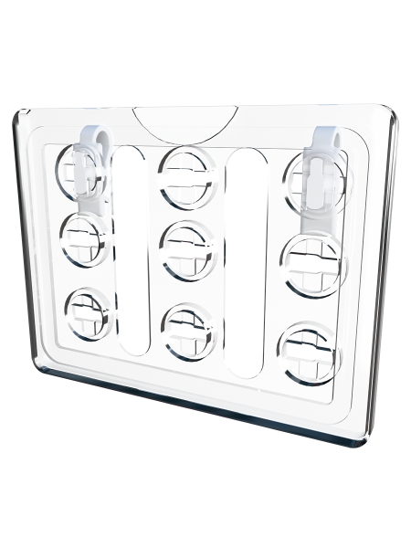 sk_Рамка ТЕХНО А7 прозрачная, белый держатель TECHNO W-CLIP