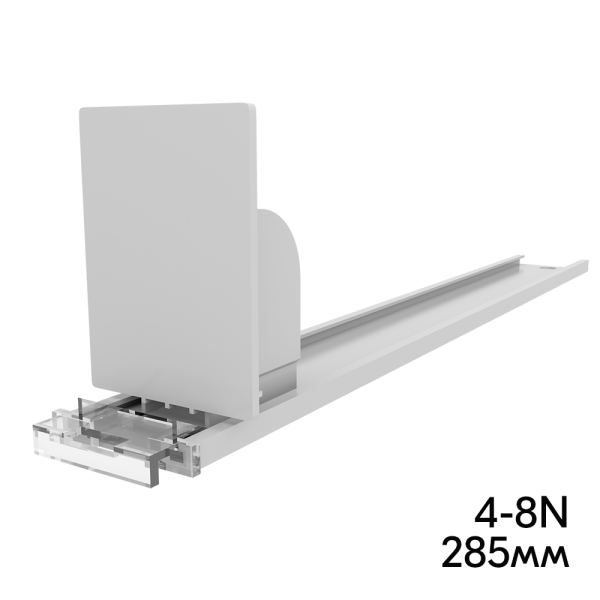 sk_Пружинный толкатель 38х50мм FORTA NORMA-0 4-8N, 4-8 ньютона, без ограничителя, 285мм, серый