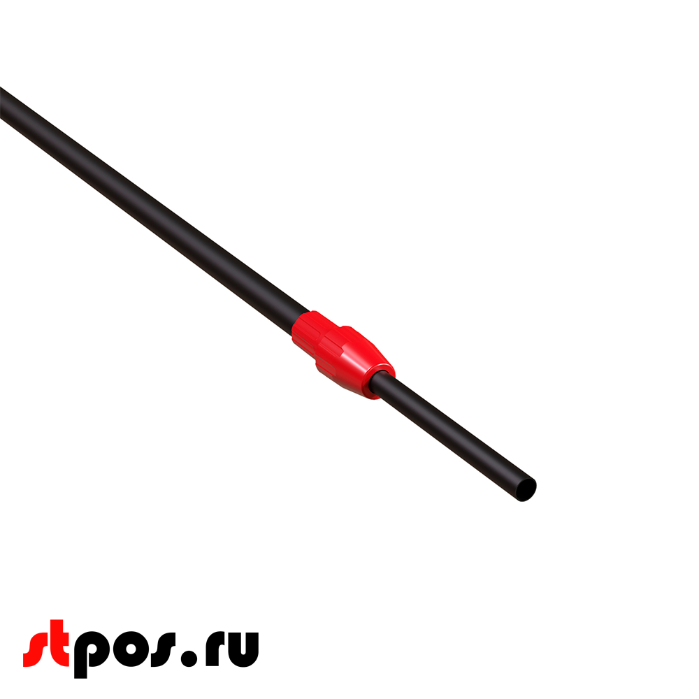 00_Трубка алюминиевая телескопическая TEL-LOCK-ALUTUBE 1100-1400 мм, трубка черная, переходник красный