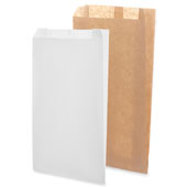 01_Бумажный пакет с V-дном, термо, Ламинированная бумага, 200х340х100 мм