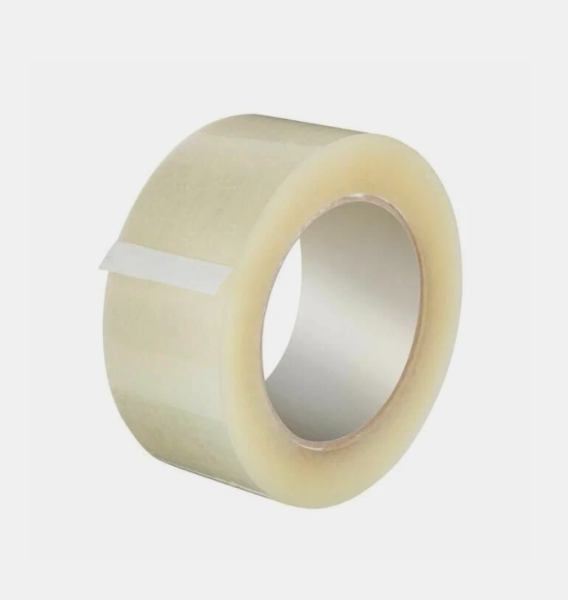 01_Лента упаковочная на бел. втулке. 48х100 мм, 40 мкм, прозрачная