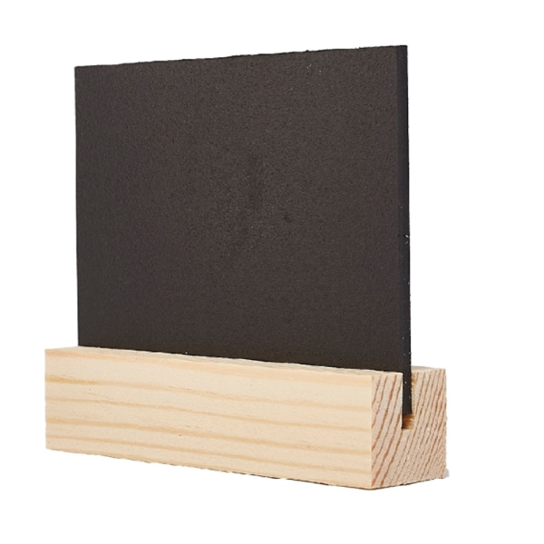 sk_Табличка меловая двусторонняя черная А9 на деревянном основании