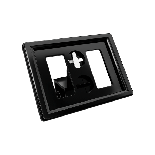 sk_Рамка ТЕХНО А8 черная, черный держатель TECHNO CL