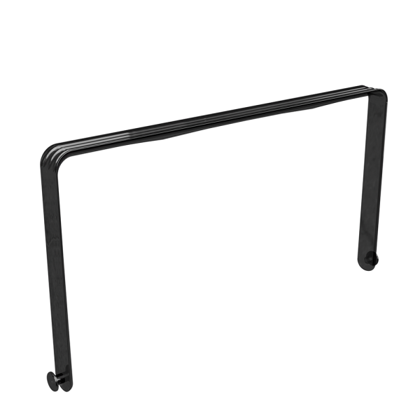 sk_Ручка пластиковая для корзин покупательских QUADRO 10л, Прозрачный, Черный