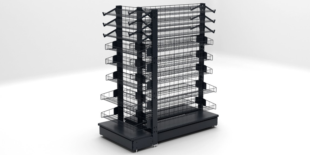 Прикассовый стеллаж, где видно все