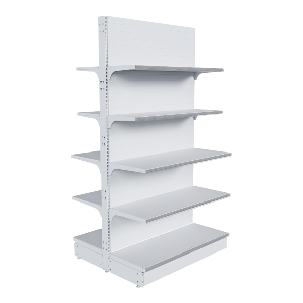 stpos_НАБОР стеллаж 25 70 ГЛУХОЙ островной 1900х1000х400 10 полок, ценникодержатели