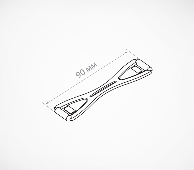 03_Кронштейн соединительный DELI-UNBO 90мм, Черный