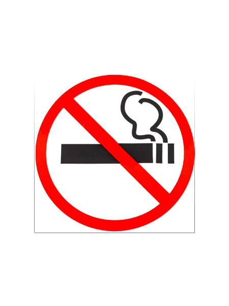 sk_Наклейка Не курить 130х130мм