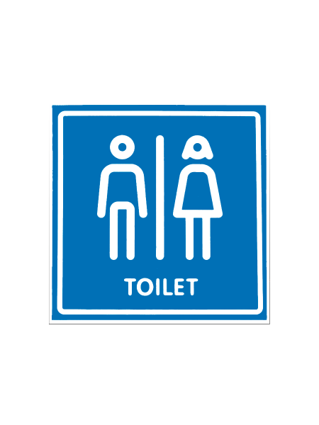 sk_Наклейка Туалет 130х130мм