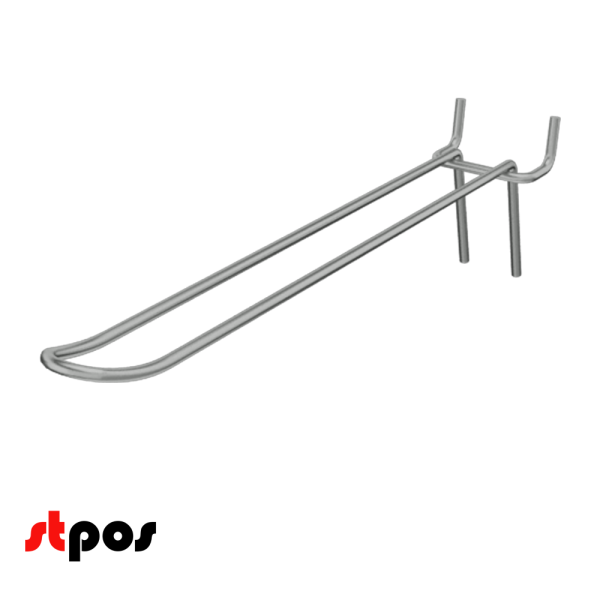 02_Крючок для перфорации двойной 250мм, цинк-хром, d4, шаг 45