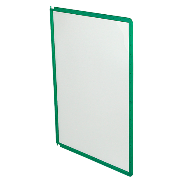 sk_Рамка пластиковая с протектором для перекидной системы DATAFRAME-A4, Зеленый