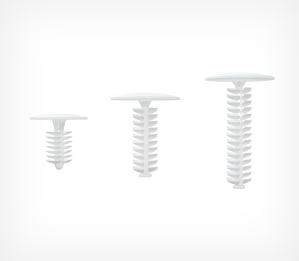 01_Универсальная заклепка QUICK-SNAP, длина 15мм, 22мм, 30мм, диаметр 8 мм, Белый цвет