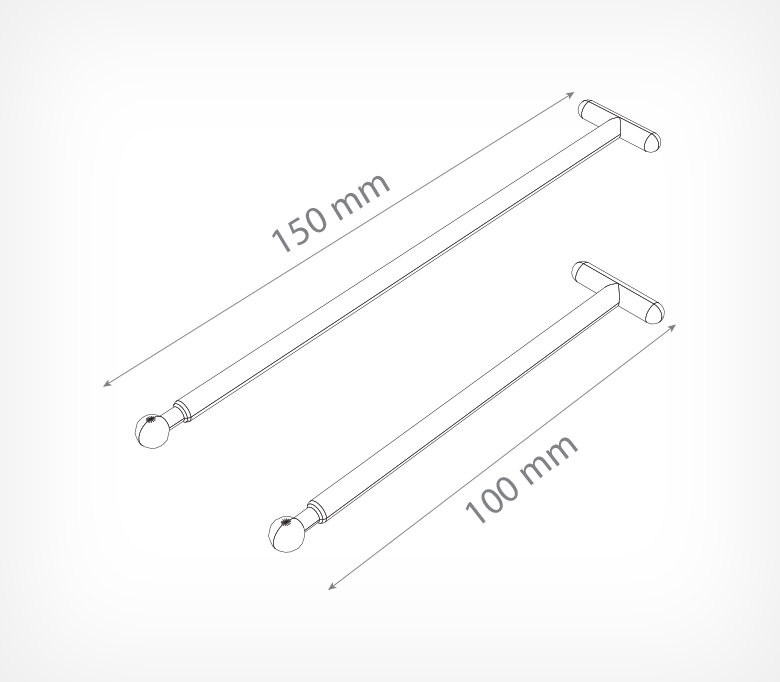 02_Т-образный удлинитель для шарнирного ценникодержателя ROD-T, 150 мм, Прозрачный 02_Т-образный удлинитель для шарнирного ценникодержателя ROD-T, 150 мм, Прозрачный