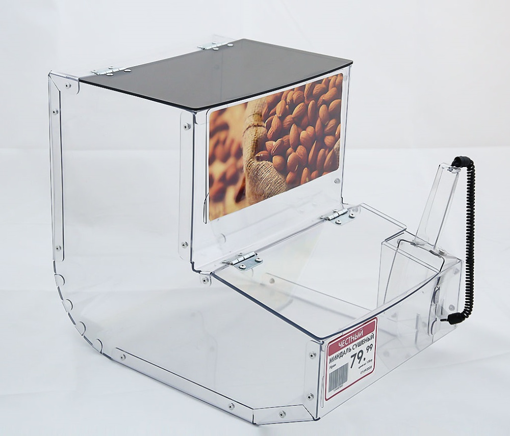 5_Полочный ротационный контейнер для сыпучих продуктов L7 7л, с цд, прозрачный