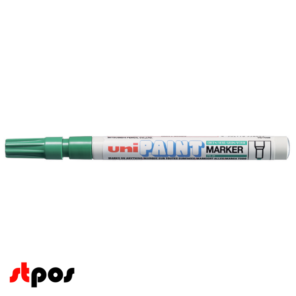 00_Маркер-краска PAINT PX-21 для письма по любой поверхности,толщина линии 0,8-1,2 мм,овальный,ЗЕЛЕНЫЙ