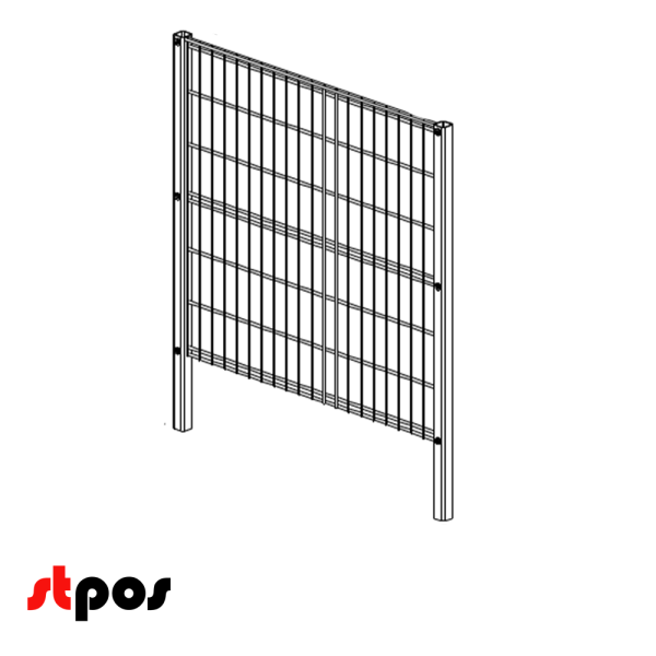 00_Рама боковая стола для распродаж глубокого 800х700 мм, набор (Цинк)