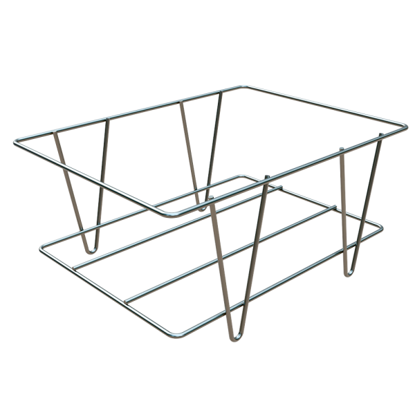 sk_Подставка металлическая без колес для корзин покупательских, 450х330х210 мм, цинк