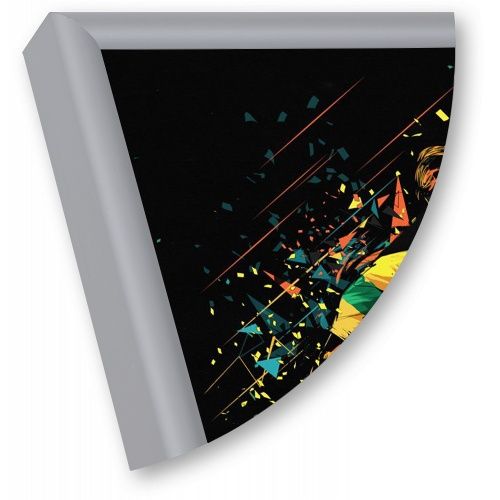 03_Алюминиевая рамка Нельсон ПН-02 А0 матовое серебро