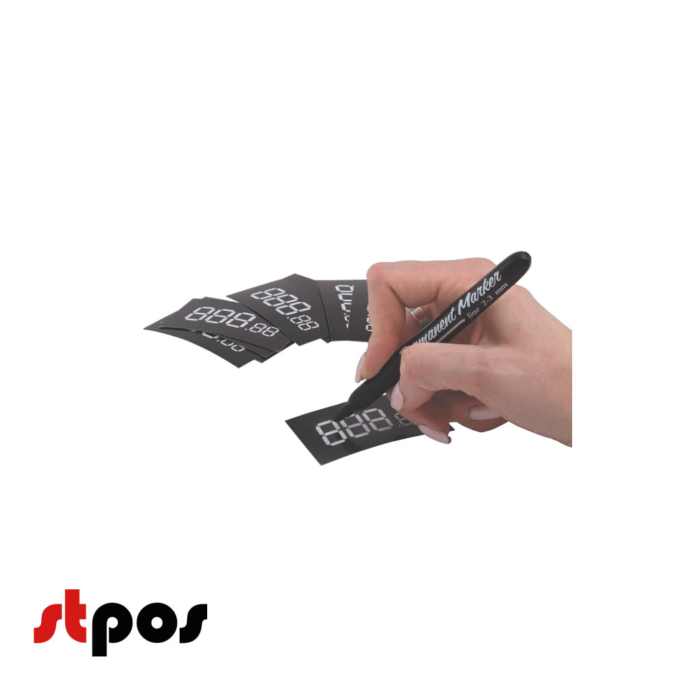 01_Набор ценников с маркером EASY PRICER 1 (ценник-трафарет-50шт,маркер-1шт)