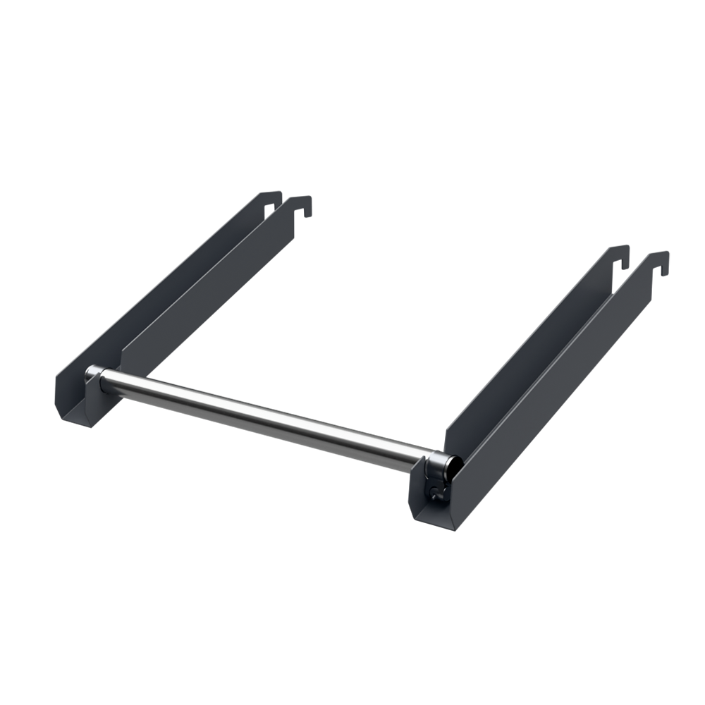 sk_Держатель для рулонных материалов 30град.300мм (лев+прав) на штангу 30х15,Муар,RAL7024 Серый,спеццв