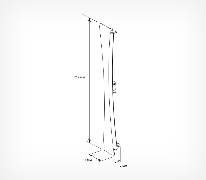 03_Заглушка для прайсборда PB-CAP, Зеленый