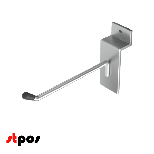 00_Крючок для экономпанели одинарный 100мм, d4,8, хром