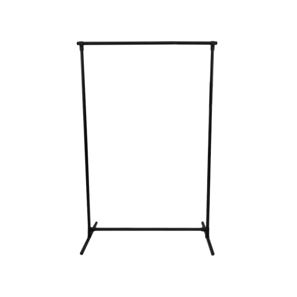 sk_Вешало напольное одинарное, 1050х510мм h-1590мм, Муар, Черный