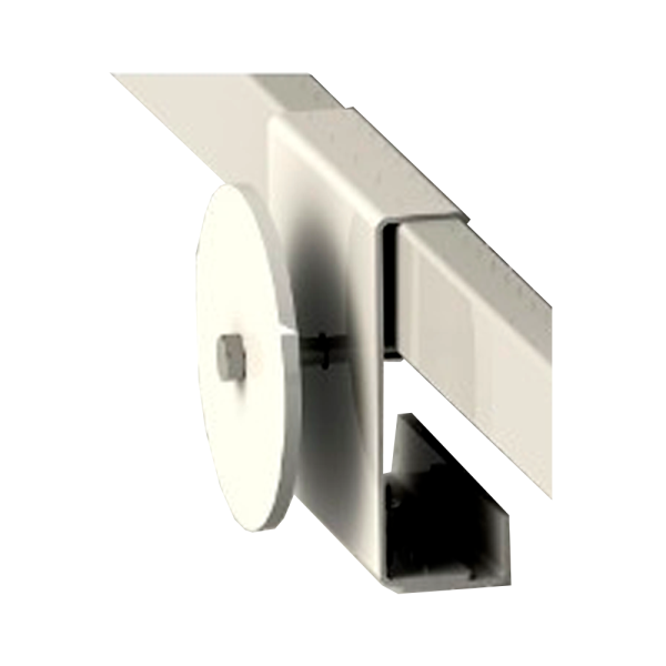 sk_Кронштейн для подвески раковин на штангу 40х20 мм, Глянец, RAL9016 Белый