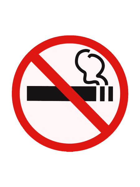 sk_Наклейка Не курить круг d150