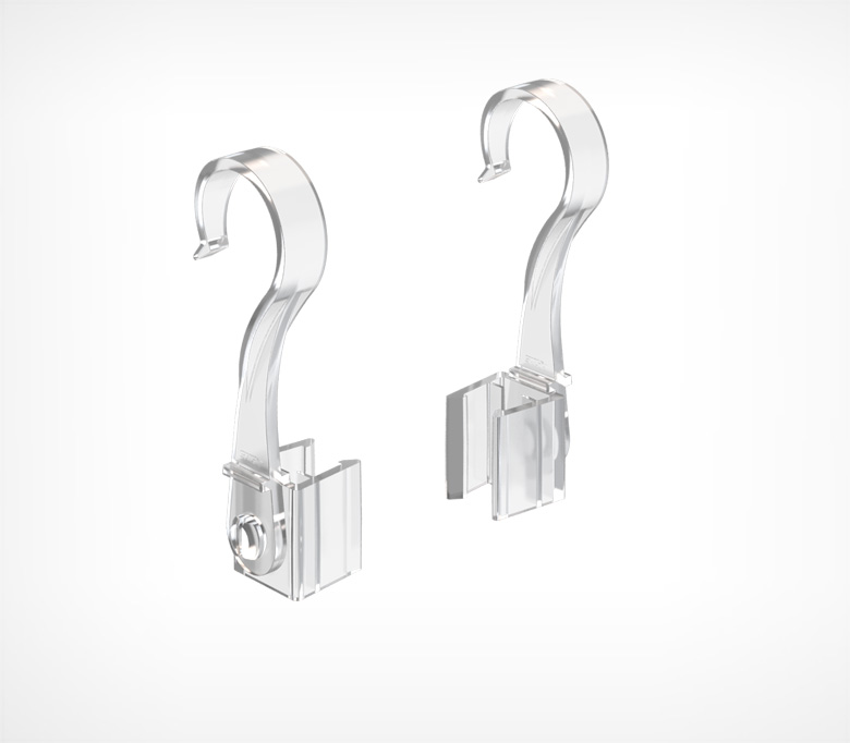 01_Крючок с подвижным основанием для подвешивания рамок на трубу TUBE HOOK