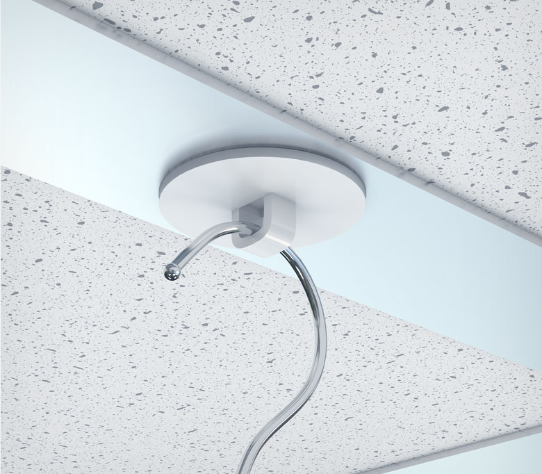 02_Крепление потолочное круглое на двухстороннем скотче MBR