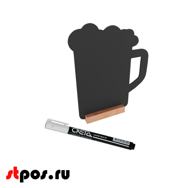 00_Меловой тайбл-тент на деревянной подставке с меловым маркером