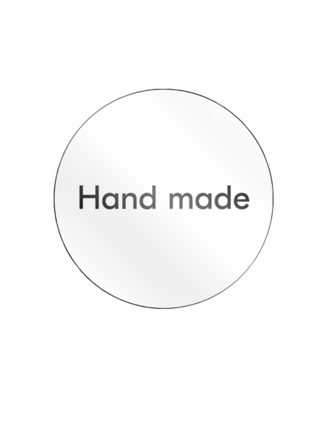 sk1_Этикетка самокл.SIMPLE Hand made d29мм, полипропилен, съемный клей 250шт, Белый фон,черный текст