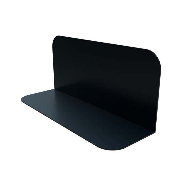 sk_Разделитель пластиковый высотой 150/200мм L-образный DIV-L SOLID 450мм, Черный