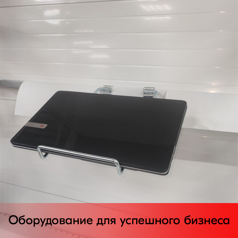 03_Держатель для ноутбука 350х200мм, d5 на штангу 30х15, цинк-хром