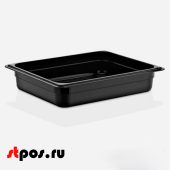 Гастроемкость из полипропилена 325х265х65мм (GN1/2 h-65) черный R