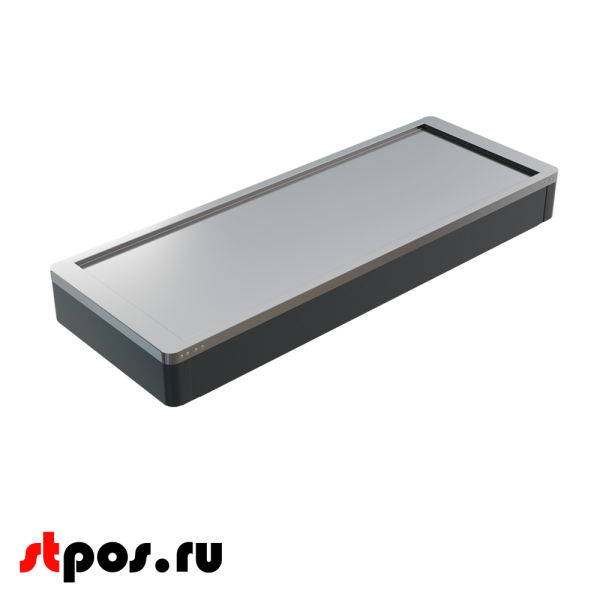 00_Рабочая поверхность для КБ МИНИМАРКЕТ ECO,прямая, без накоп., 1500мм, МЕТАЛЛ,Шагрень,RAL7016, Серый