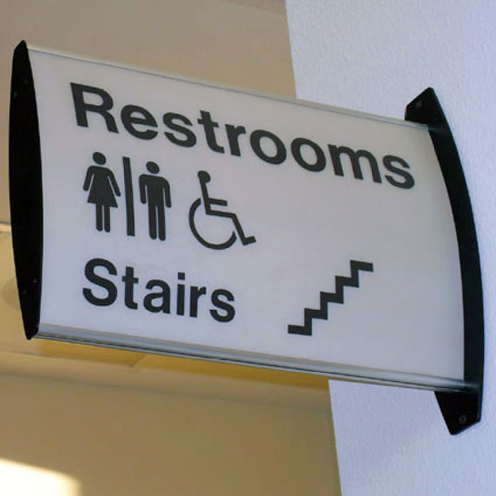 04_Настенный флаговый указатель 150х300 мм, ПЭТ 0,5 мм