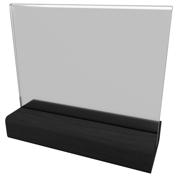 sk_Ценникодержатель А7 Деревяшкино прямая прорезь черный