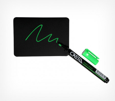 1_Маркер меловой на водной основе CRETA 1-3, ЗЕЛЕНЫЙ