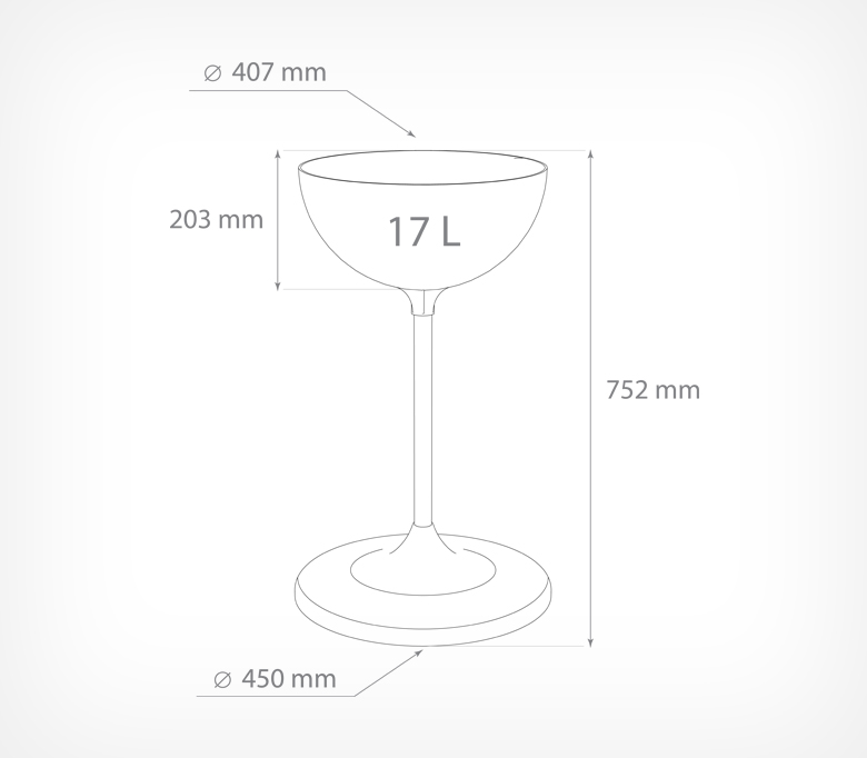05_Дисплей UNIBOWL 17 л, (752(203)х450(407)мм), Черный