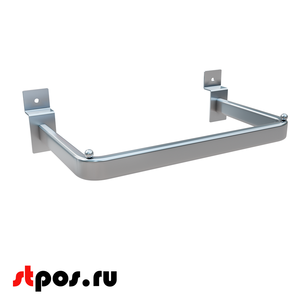 00_Штанга для экономпанели для крючка 600мм, хром