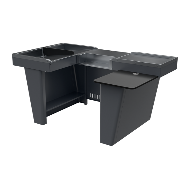 sk_1_Кассовый бокс Stream-XL-180 v3.0 (шлиф.нерж,выр.ДЯ FT,МК 2Т,шир.нак), Шагрень, RAL7024 Серый,Правый