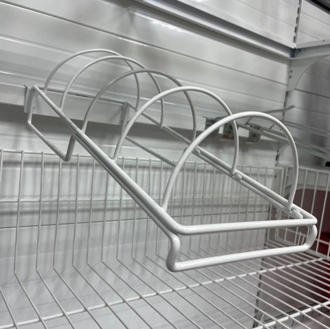 1_Тарелкодержатель 400 мм на штангу 40х20 мм, 4 секции, Белый RAL9016, Нордика