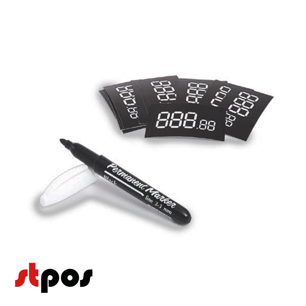 00_Набор ценников с маркером EASY PRICER 1 (ценник-трафарет-50шт,маркер-1шт)