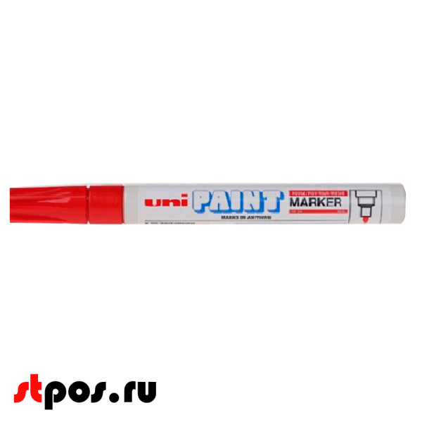 00_Маркер-краска PAINT PX-20 для письма по любой поверхности,толщина линии 2,2-2,8мм,овальный,КРАСНЫЙ